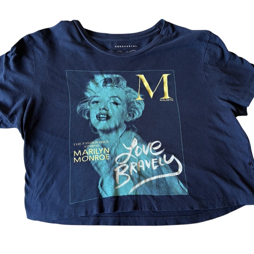 Aeropostale Navy Blue Graphic Tee